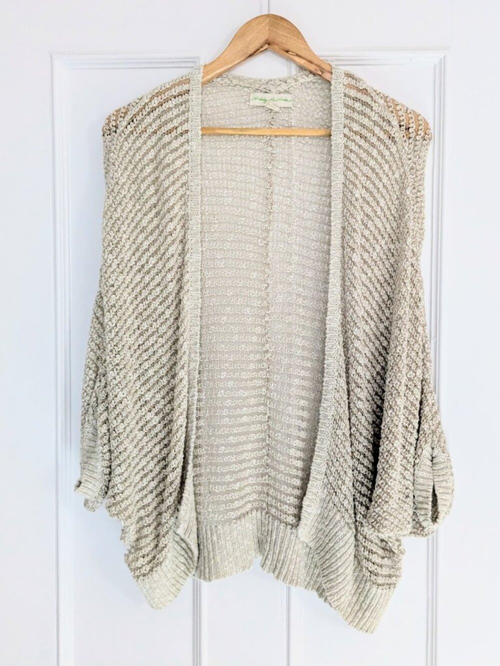 STARING AT STARS XS-S Loose Woven Open Cardigan